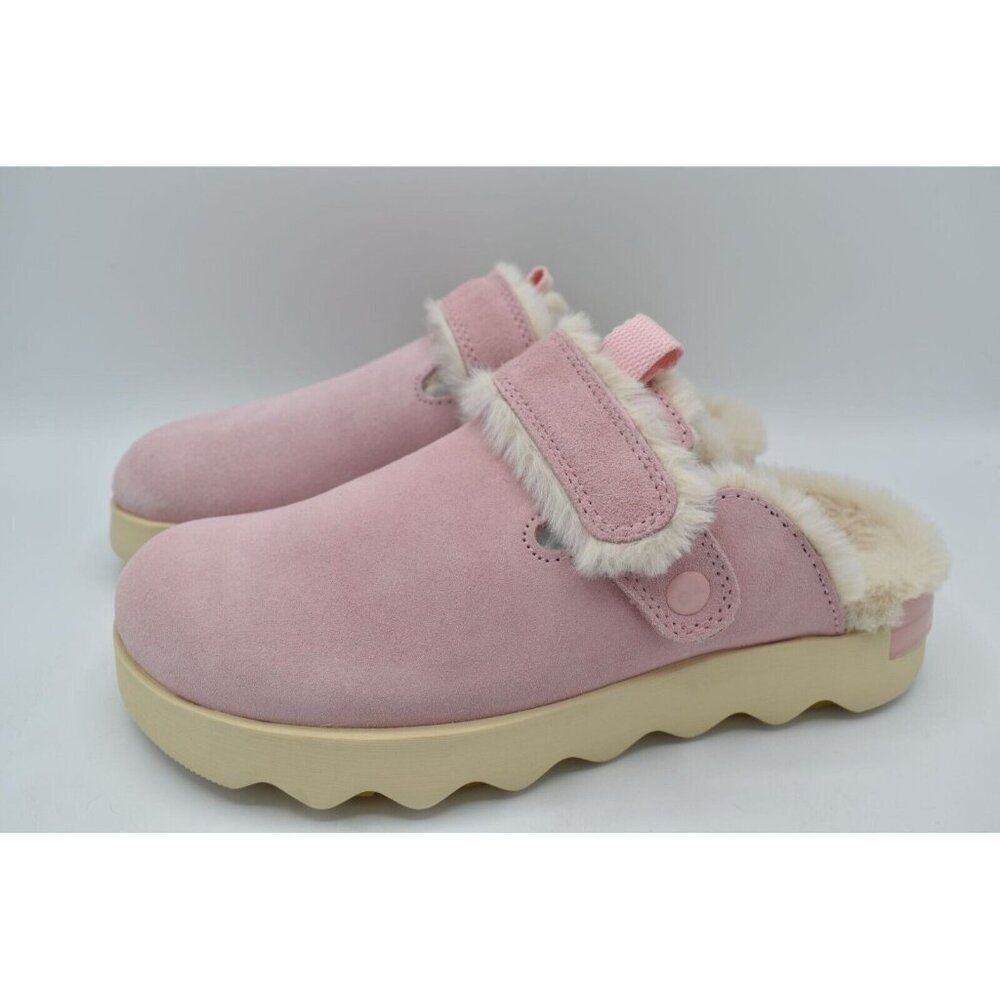 Sorel Womens Size 11 Viibe Vintage Pink Suede Cozy Lined Clogs Mules Shoes